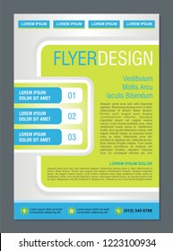 stylish flyer or brochure template design with simple, elegant and Modern layout.