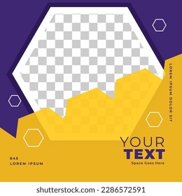 stylish flyer design for social media post