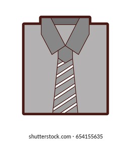Stylish folded shirt icon