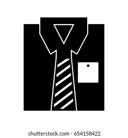 Stylish folded shirt icon