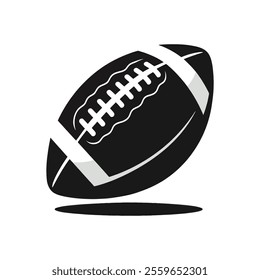 Stylish Football Icon in Minimalist Design Perfect for Sports-Related Graphics and Projects