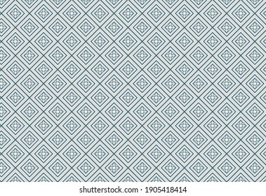 Stylish four-square continuous vector background pattern
