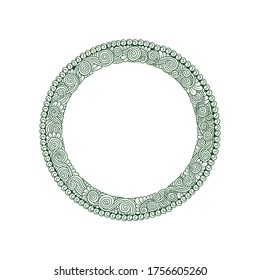 Stylish frame with classic and vintage floral ornaments