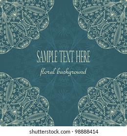 Stylish frame with lace decoration