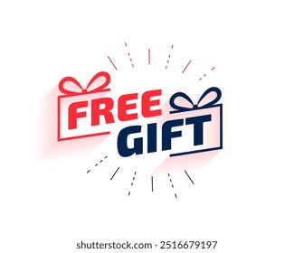 Elegante regalo gratuito de regalo de la oferta de Plantilla para el Vector de promoción de negocios