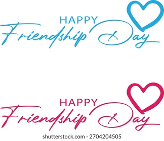 Stylish Friendship Day Script Layout