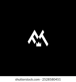 Logotipo elegante de la letra del FT con diseño minimalista limpio.