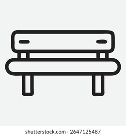 Ícone de banco de armazenamento elegante e funcional em estilo de arte de linha minimalista