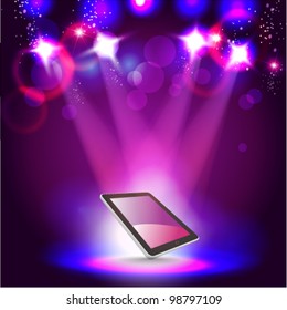 stylish futuristic tablet concept design