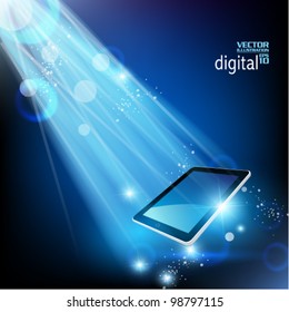 stylish futuristic tablet concept design
