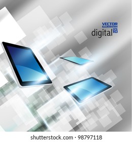 stylish futuristic tablet concept design