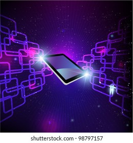 stylish futuristic tablet concept design