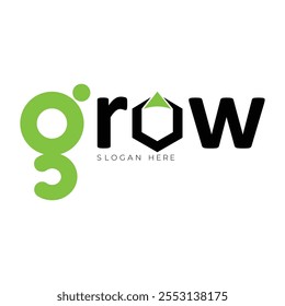 Stylish "G" grow logo, Stylish "O" with grow concept, Company growth logo,  Hexagon green Arrow showing the grow up your work. 
click and enjoy.