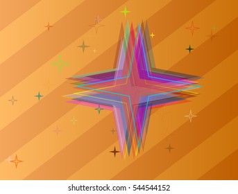 stylish galaxy around communication and technology