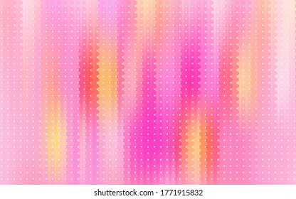 Stylish geometric art watercolor blurred background with pink, yellow and white stains from a pattern of abstract shapes. Vector graphics on a pink background.
