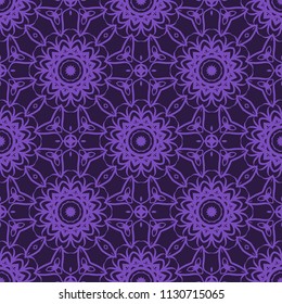 Stylish geometric background. Seamless vector illustration. Pattern for design, interior, mandala fashion.