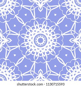 Stylish geometric background. Seamless vector illustration. Pattern for design, interior, mandala fashion.