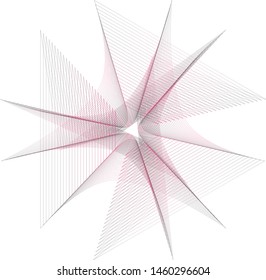 A stylish geometric lace pattern for the fashion industry clothes and houses
