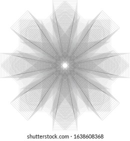 A stylish geometric lace pattern for the fashion industry clothes and houses