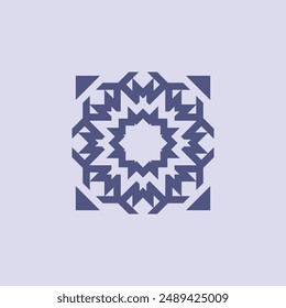 Stylish geometric letter X logo design template for tile modern companies