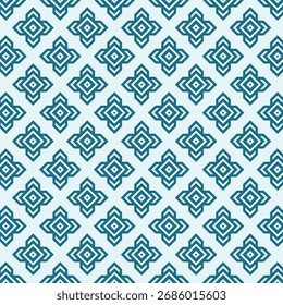 Stylisches geometrisches Muster-Design mit modernem Flair in kühlen Blautönen