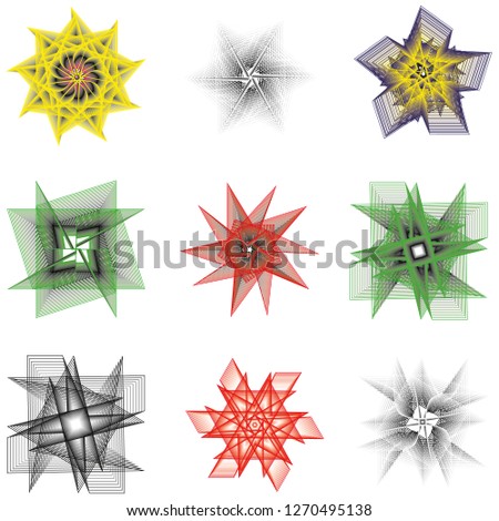 A stylish geometric pattern for the fashion industry crystal