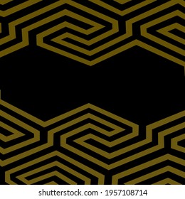 Stylish Geometric Pattern in Luxury Design with Copy Space. Vector Illustration