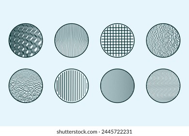 Stylish geometric pattern vector collection