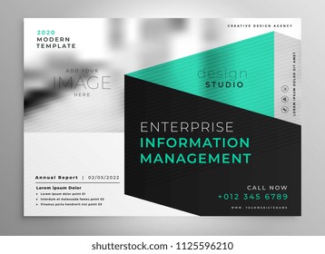 stylish geometric professional brochure template