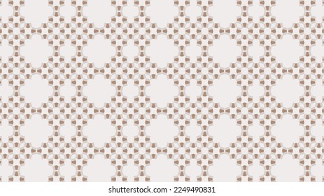 Stylish and geometric seamless pattern background vector material. Wide size. (16 to 9)