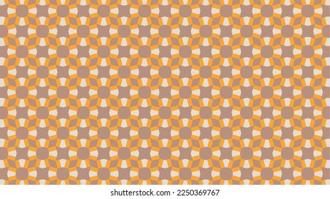 Stylish and geometric seamless pattern background vector material. Wide size. (16 to 9)