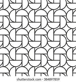 Stylish geometric texture in the form of waves. Repeating lines. Seamless pattern.