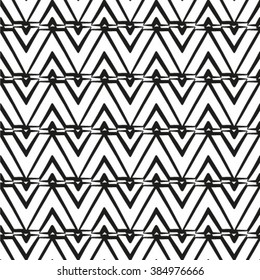 Stylish geometric texture in the form of waves. Repeating lines. Seamless stepped chevron pattern.