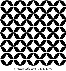 Stylish geometric texture. Monochrome. Vector illustration. Seamless pattern.