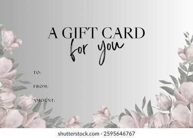 A stylish gift voucher template, perfect for birthdays, holidays, or corporate rewards. Featuring elegant design and customizable fields, it’s ideal for promotions or personal gifting. 