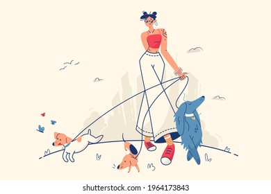 かっこいい 女性 歩く のイラスト素材 画像 ベクター画像 Shutterstock