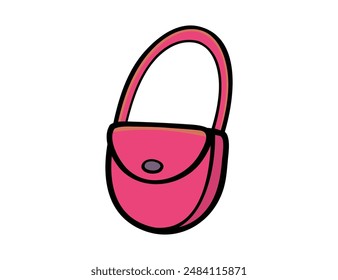 Stylish girl's handbag. Trendy and practical accessory for young fashionistas. Perfect for everyday use and special occasions