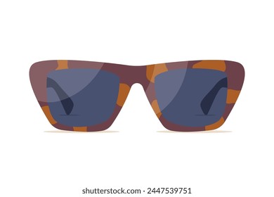 stylish and glamorous female sunglasses- vector illustration