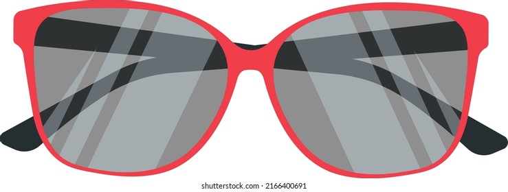 Stylish glasses, with dark glasses, Sunglasses, vector illustration, icon for the site, application.