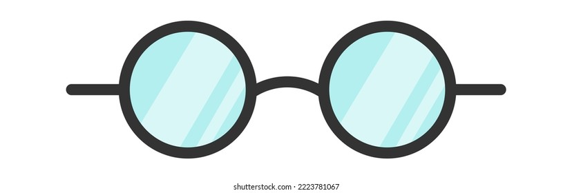 Icono de gafas elegantes. Ilustración del vector