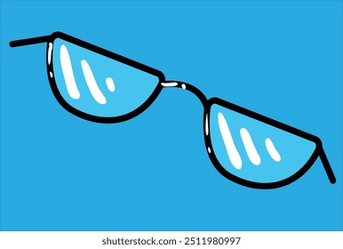 stylish glasses for vision vector illustration