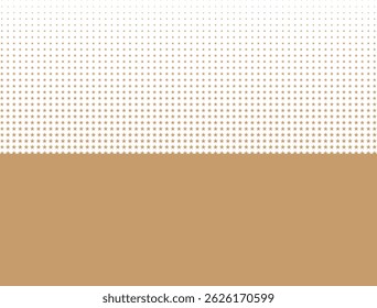 Arrière-plan élégant en demi-teinte dorée avec un dégradé d'étoiles en pointillés, idéal pour les projets de conception élégants, les marques, ou les couvertures, en-tête, bannière, affiche, graphiques en web.