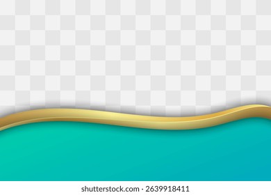 Stylish Golden with Beautiful Gradient Business Footer. Transparent Gradient Footer Background for Business Flyer, Banner, Website, Poster or More