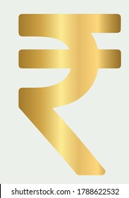 elegante color dorado Rupee vector, mejor para el concepto, folletos elementos creativos 