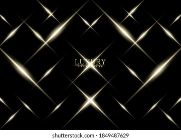Stylish golden light effect. Abstract laser beams of light. Rays of light. Golden glitters background