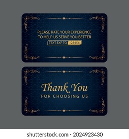 Stylish Golden Luxury and Elegant Premium Business Card Design. Double-sided Horizontal Vip Business Card Flat Stationery Template Design.
