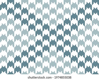 Stylish goose foot. Pattern of gray and white crow's feet. Dark gray diagonal. Vector illustration.