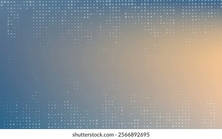 stylish gradient background with blue and warm tones, enhanced by an abstract dotted pattern, perfect for modern design, tech, or creative projects