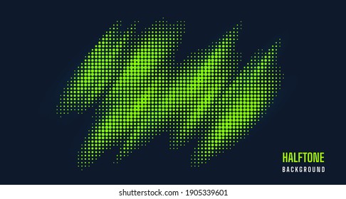 Stylish gradient Green dot circle halo background Line Vector Point form in diagonal angle