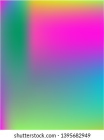 Stylish Gradient mesh , fascinating psychedelic design. Vector illustration flat. Green unique vector texture of gradient colors.